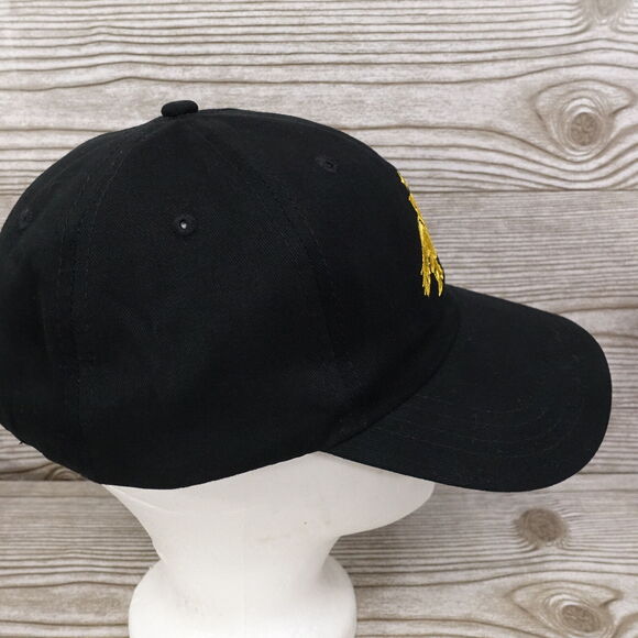 ANHEUSER BUSCH LOGO ST LOUIS BREWERY BLACK ADJUSTABLE STRAPBACK HAT CAP - Picture 6 of 8